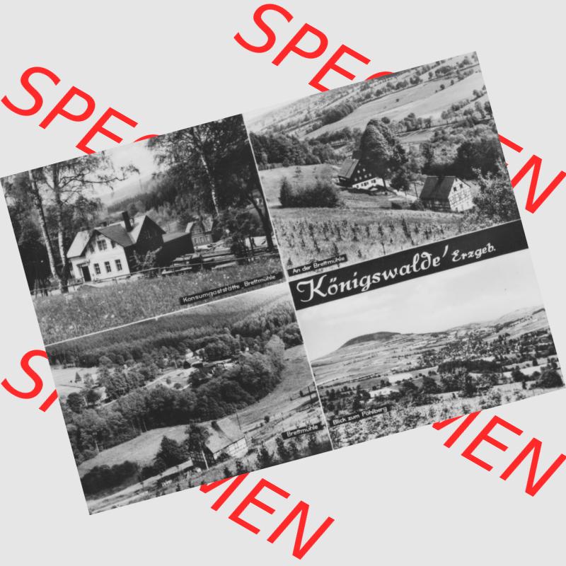 Ansichtskarte Erhard Neubert KG - Karl-Marx-Stadt DDR gemischte Ansichtskarten Sammlung mit 4-Bildkarte in s/w Schwarzweiß bzw. Graustufen, erschienen in den 1960er Jahre,... Sammlung