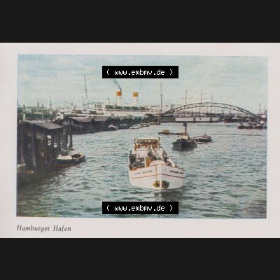 Lithographien Fotos, Heldge-Verlag Köthen/Anhalt Deutschland im farbigen Bild - 50 Heldge-farb-fotos Hamburger Hafen. Sammlung von 50 Heldge-farb-fotos des Heldge-Verlages Köthen... Sammlung
