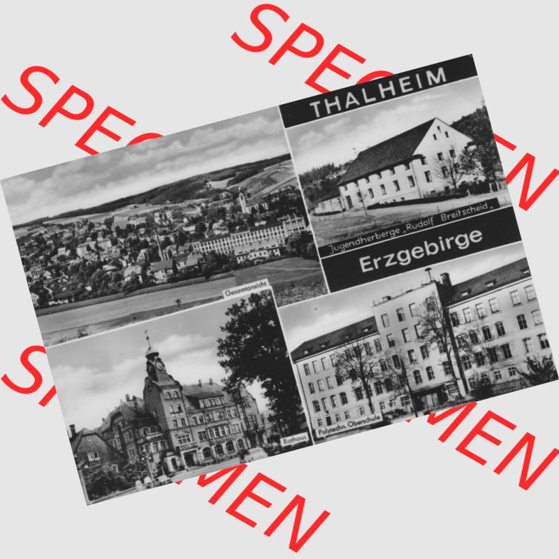 Ansichtskarte Erhard Neubert KG - Karl-Marx-Stadt DDR gemischte Ansichtskarten Sammlung mit 4-Bildkarte in s/w Schwarzweiß bzw. Graustufen, erschienen in den 1960er Jahre,... Sammlung