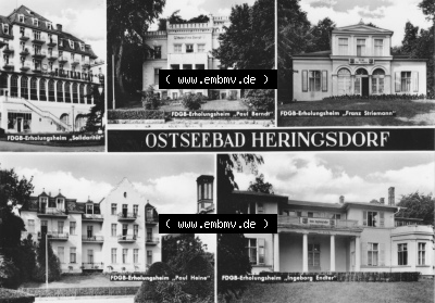 Seebad Heringsdorf 1968, Übersicht FDGB-Erholungsheime, Ostseebad Heringsdorf, zum herunterladen freigegeben Sammlung