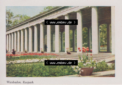 Heldge-Verlag Köthen/Anhalt Deutschland im farbigen Bild - 50 Heldge-farb-fotos Wiesbaden, Kurpark, zum herunterladen freigegeben Sammlung