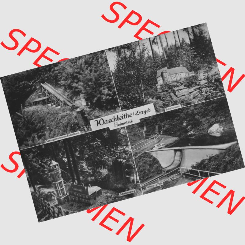Ansichtskarte Erhard Neubert KG - Karl-Marx-Stadt DDR gemischte Ansichtskarten Sammlung mit 4-Bildkarte in s/w Schwarzweiß bzw. Graustufen, erschienen in den 1960er Jahre,... Sammlung
