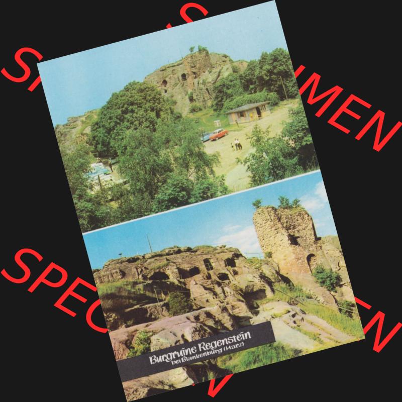 Ansichtskarte Heldge-Farbfotoverlag Köthen/Anhalt DDR gemischte Ansichtskarten Hochformat Sammlung der DDR Bezirke der 1970er Jahre, 1970, Lithografie Burgruine Regenstein bei Blankenburg... Sammlung