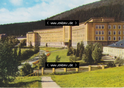 Erhard Neubert KG - Karl-Marx-Stadt DDR, DDR Bezirke 1960er Jahre, 1968, Lithografie Erlabrunn im Erzgebirge, Bergarbeiter Krankenhaus,... Sammlung