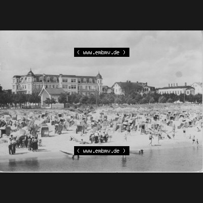 Alte Ansichtskarte der DDR Ahlbeck auf Usedom 1964, Strand von Seebad Ahlbeck, Verlag Felix Setecki Berlin. Digitales Bildmaterial von Ansichtskarten aus der DDR, der Deutschen... Sammlung