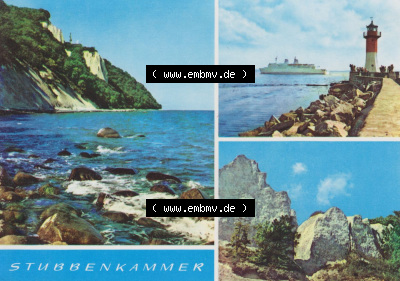 Walter Werner Verlag KG Markkleeberg - Leipzig DDR Bezirk Rostock der 1970er Jahre, 1970, Stubbenkammer bei Saßnitz, Kreidefelsen,... Sammlung