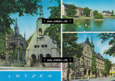 Walter Werner Verlag KG Markkleeberg - Leipzig DDR gemischte Sammlung der 1970er Jahre, 1970, Lützen, Gustav-Adolf-Denkmal, Schwanenteich... Sammlung