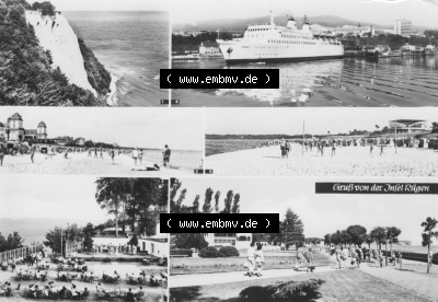 Planet-Verlag Berlin, s/w - Schwarzweiß der 1970er Jahre, 1977, Gruß von der Insel Rügen, Stubbenkammer - Königsstuhl, Binz,... Sammlung