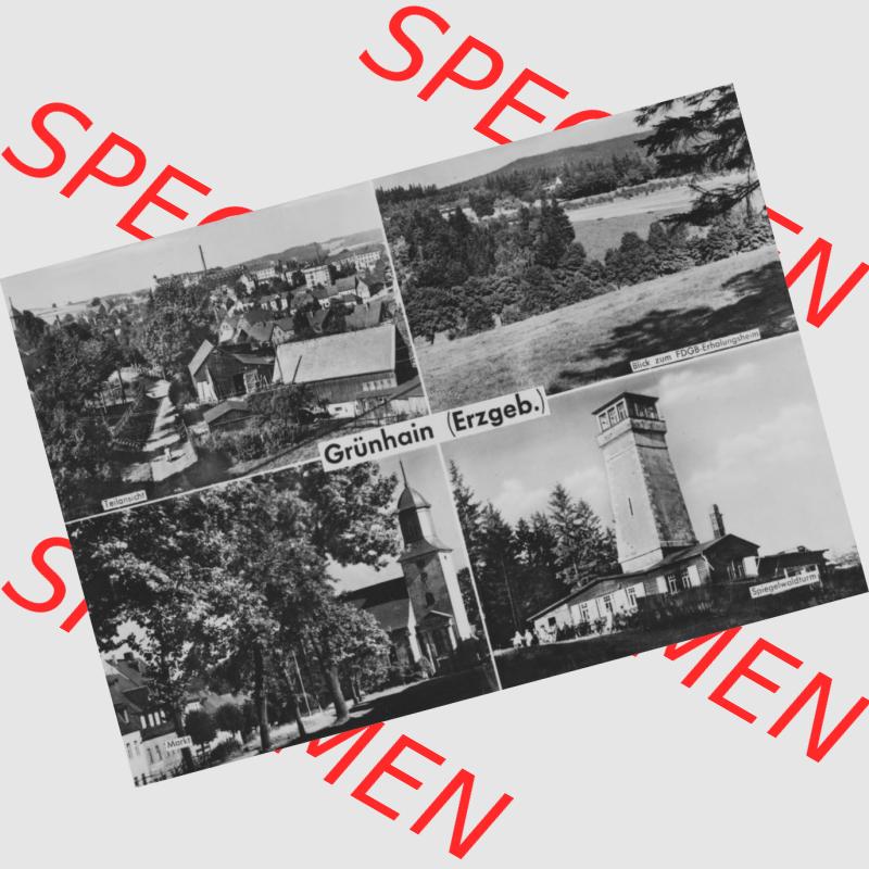 Ansichtskarte Erhard Neubert KG - Karl-Marx-Stadt DDR gemischte Ansichtskarten Sammlung mit 4-Bildkarte in s/w Schwarzweiß bzw. Graustufen, erschienen in den 1970er Jahre,... Sammlung