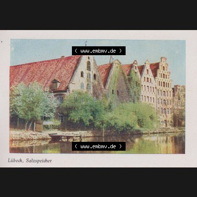 Lithographien Fotos, Heldge-Verlag Köthen/Anhalt Deutschland im farbigen Bild - 50 Heldge-farb-fotos Lübeck, Salzspeicher. Sammlung von 50 Heldge-farb-fotos des Heldge-Verlages... Sammlung
