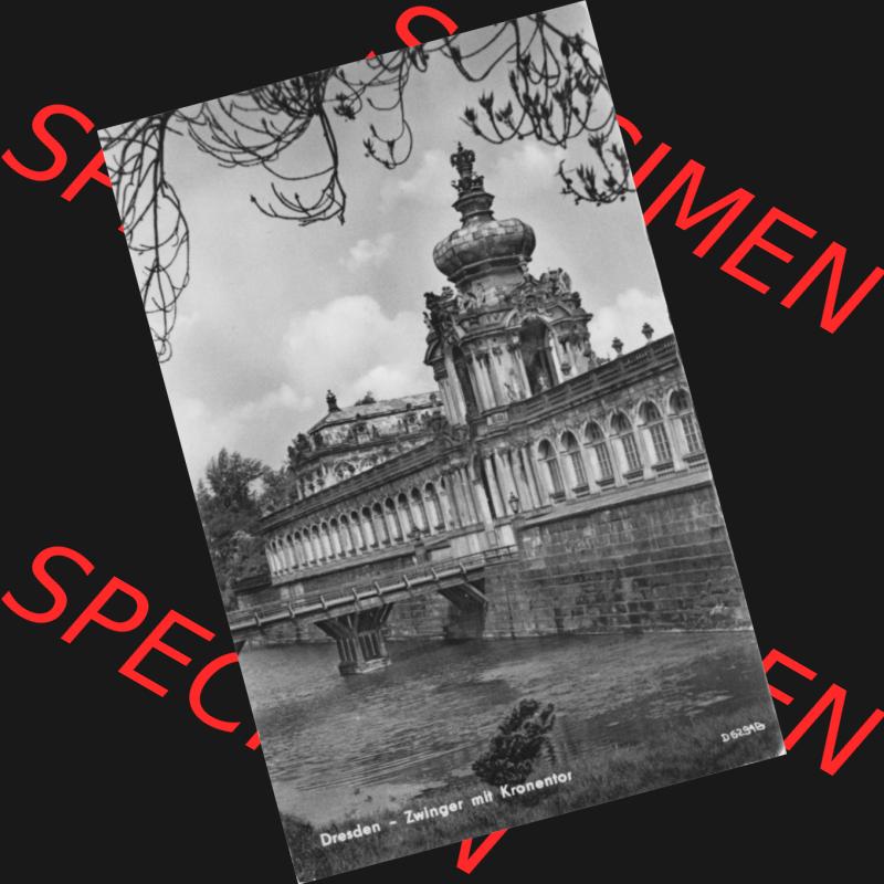 Ansichtskarte Heldge-Verlag Köthen/Anhalt DDR gemischte s/w, schwarzweiß, graustufen Sammlung der Jahre 1950er, 1956, Dresdener Zwinger mit Kronentor.... Sammlung