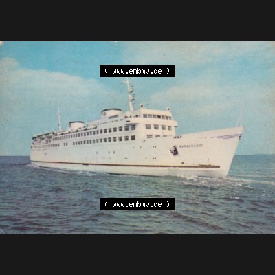 Ansichtskarte Heldge-Farbfotoverlag Köthen/Anhalt DDR gemischte Sammlung der DDR Bezirke der 1960er Jahre, 1966, Lithografie Fährschiff Warnemünde, Bezirk Rostock.... Sammlung