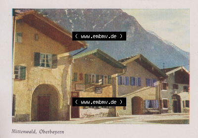 Heldge-Verlag Köthen/Anhalt Deutschland im farbigen Bild - 50 Heldge-farb-fotos Mittenwald, Oberbayern I, zum herunterladen freigegeben Sammlung