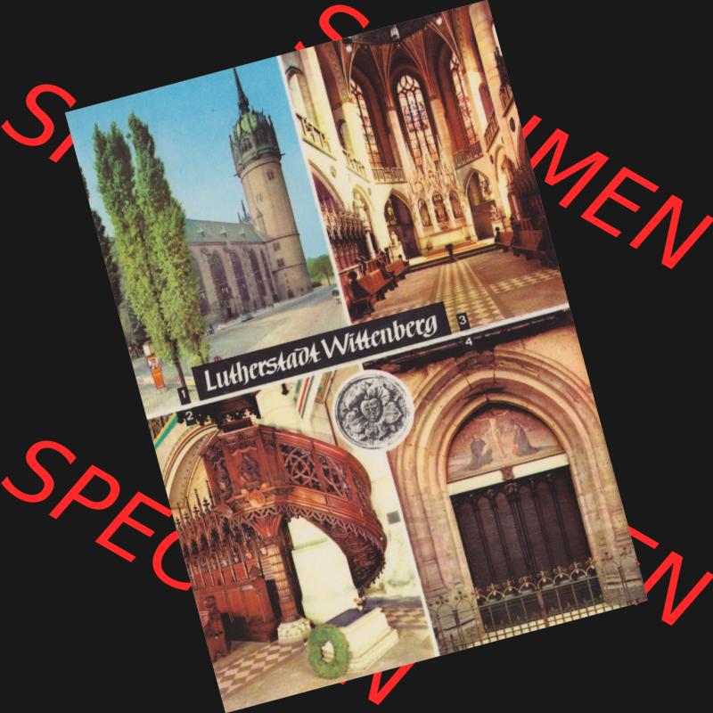 Ansichtskarte Heldge-Farbfotoverlag Köthen/Anhalt DDR gemischte Ansichtskarten Hochformat Sammlung der DDR Bezirke der 1960er Jahre, 1969, Lithografie Lutherstadt Wittenberg,... Sammlung