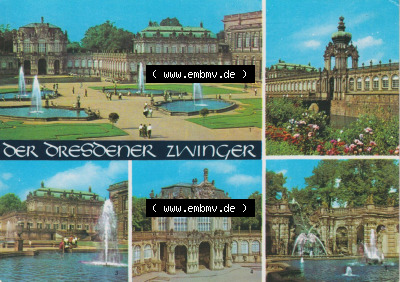 Planet-Verlag Berlin Sammlung in Farbe/Color der 1960er Jahre, 1969, Stadt Dresden, Der Dresdener Zwinger, Zwingerhof, Kronentor,... Sammlung