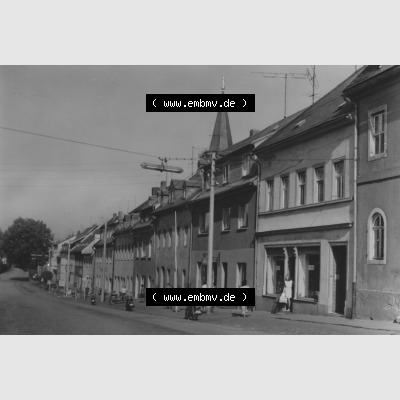 Ansichtskarte Planet-Verlag Berlin Sammlung der DDR in s/w - Schwarzweiß der 1970er Jahre, 1978, Sayda (Erzgebirge), Ernst-Thälmann-Straße. Digitales... Sammlung