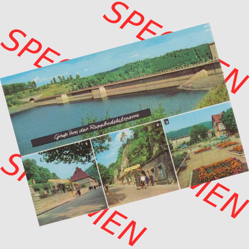 Ansichtskarte Heldge-Farbfotoverlag Köthen/Anhalt DDR gemischte Ansichtskarten Sammlung mit 4-Bild Mehrbildkarten der DDR Bezirke der 1960er Jahre, 1968, Grußkarte, Gruß... Sammlung