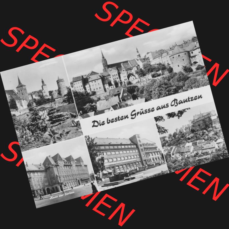 Ansichtskarte Planet-Verlag Berlin Sammlung der DDR in s/w - Schwarzweiß der 1970er Jahre, 1975, Die besten Grüße aus Bautzen, Mehrbildkarte. Digitales Bildmaterial... Sammlung