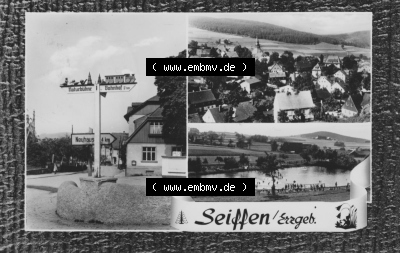 Erhard Neubert KG - Karl-Marx-Stadt, 3-Bildkarten, 1960er Jahre, 1966, Seiffen im Erzgebirge, zum herunterladen freigegeben Sammlung