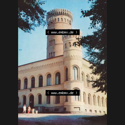 Ansichtskarte Walter Werner Verlag KG Markkleeberg - Leipzig DDR Bezirk Rostock der 1970er Jahre, 1971, Insel Rügen, Schloss Granitz bei Binz, Grußkarte, Farbfoto,... Sammlung