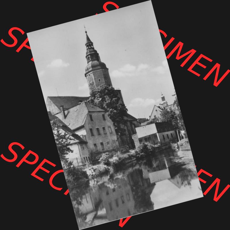 Ansichtskarte Erhard Neubert KG - Karl-Marx-Stadt in der DDR Sammlung 1962, Döbeln in Sachsen, Nicolaikirche, Hochformat, Einbildkarte. Digitales Bildmaterial von Ansichtskarten... Sammlung