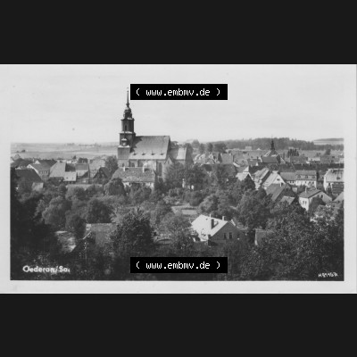 Ansicht Einbildkarte Erhard Neubert KG - Karl-Marx-Stadt DDR Sachsen 1955, Oederan in Sachsen, alte DDR Einbildkarte. Digitales Bildmaterial von Ansichtskarten in s/w bzw.... Sammlung