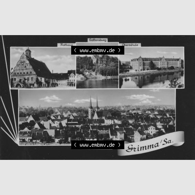 Ansichtskarte Erhard Neubert KG - Karl-Marx-Stadt DDR gemischte Ansichtskarten Sammlung mit 4-Bildkarte in s/w Schwarzweiß bzw. Graustufen 1962, Grimma in Sachsen mit Vierbildkarte... Sammlung