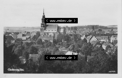 1955, Oederan in Sachsen, alte DDR Einbildkarte, zum herunterladen freigegeben Sammlung
