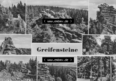 1970, Greifensteine auf 7-Bildkarte bzw. Siebenbildkarte vom Verlag Erhard Neubert KG, zum herunterladen freigegeben Sammlung