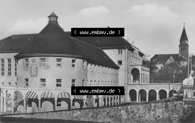 1961, Döbeln in Sachsen, Stadtbad, auf Einbildkarte, zum herunterladen freigegeben Sammlung