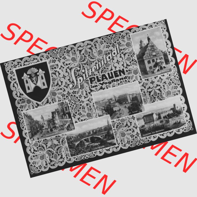 Dick-Foto-Verlag Erlbach I.V. aus Sammlung Spitzenstadt Plauen im Vogtland. Das Digital JPG-Bild der Ansichtskarte aus Plauen im Vogtland kann günstig für die eigene Digitale... Sammlung