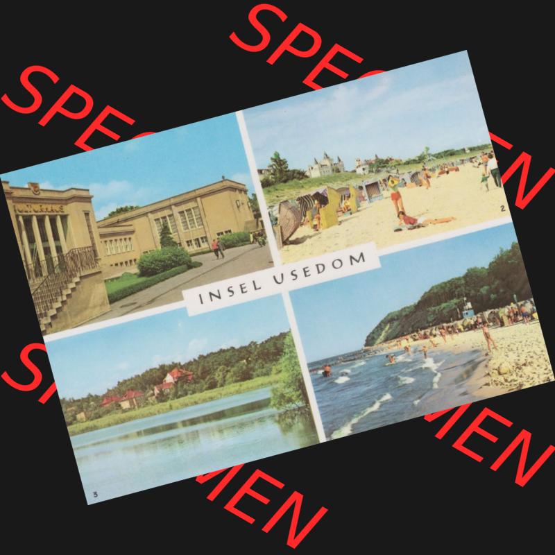 Ansichtskarte Verlag Felix Setecki Berlin der DDR, Sammlung Bezirk Rostock 1970, Insel Usedom mit Zinnowitz, Kölpinsee und Koserow, Verlag Felix Setecki Berlin. Digitales... Sammlung