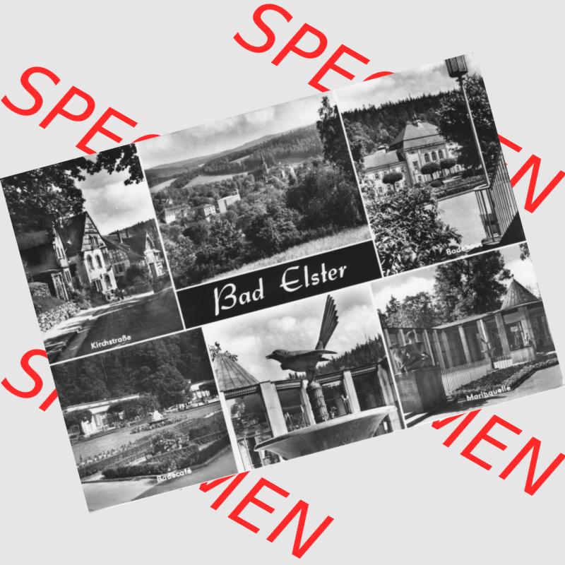 Dick-Foto-Verlag Erlbach I.V. aus Sammlung Bad Elster mit Marienquelle. Das Digital JPG-Bild der Ansichtskarte aus Bad Elster im Vogtland kann günstig für die eigene Digitale... Sammlung