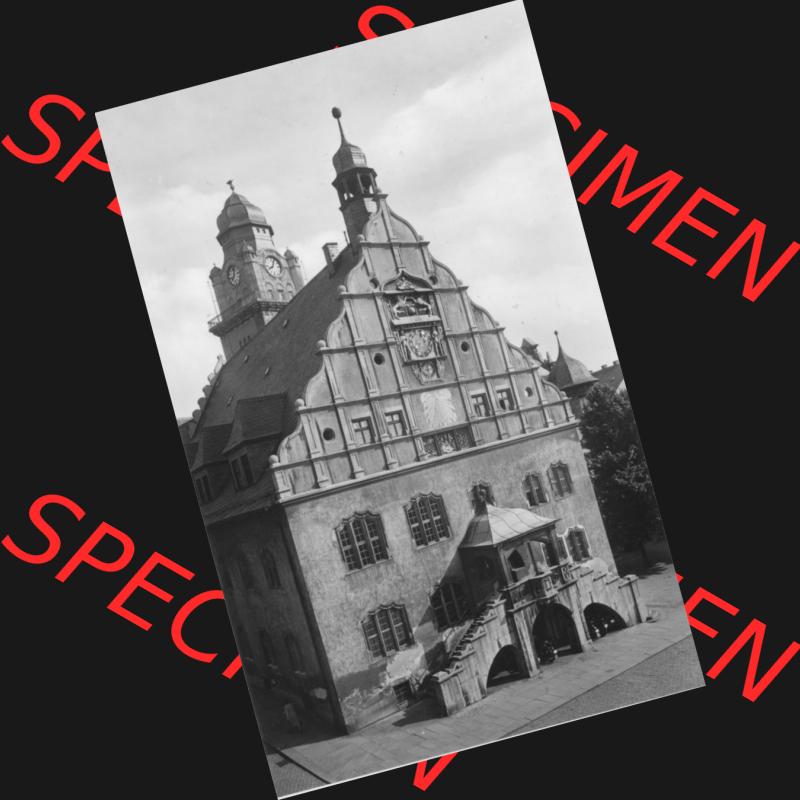 Dick-Foto-Verlag Erlbach I.V. aus Sammlung Plauen im Vogtland, Altes Rathaus. Das Digital JPG-Bild der Ansichtskarte aus Plauen im Vogtland kann günstig für die eigene... Sammlung