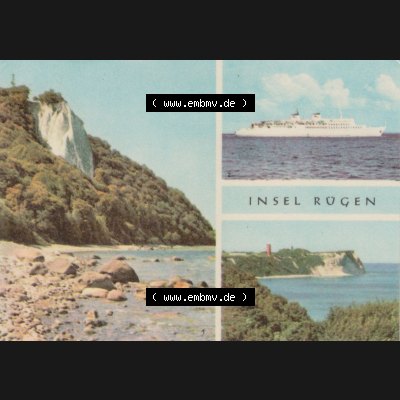 Ansichtskarte Verlag Felix Setecki Berlin der DDR, Sammlung Bezirk Rostock 1967, Insel Rügen, Stubbenkammer, DDR-Großfähre - Schiff Fähre Sassnitz, ,... Sammlung
