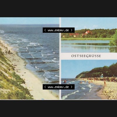 Ansichtskarte Verlag Felix Setecki Berlin der DDR, Sammlung Bezirk Rostock 1970, Ostseegrüße, Koserow, Kölpinsee, Koserow, Verlag Felix Setecki Berlin.... Sammlung