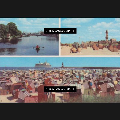 Ansichtskarte Verlag Felix Setecki Berlin der DDR, Sammlung Bezirk Rostock 1968, Warnemünde mit Leuchtturm in Rostock der DDR, Verlag Felix Setecki Berlin. Digitales Bildmaterial... Sammlung