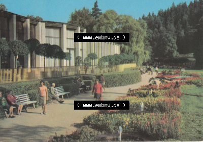 Dick-Foto-Verlag Erlbach I.V. aus Sammlung Staatsbad Bad Elster, An der Wandelhalle Color. Sammlung