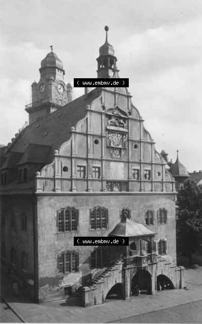 Dick-Foto-Verlag Erlbach I.V. aus Sammlung Plauen im Vogtland, Altes Rathaus. Sammlung