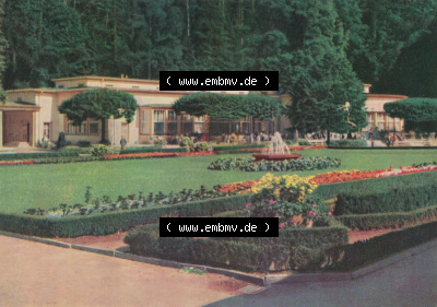 Dick-Foto-Verlag Erlbach I.V. aus Sammlung Staatsbad Bad Elster, HO-Badecafe am Badeplatz. Sammlung