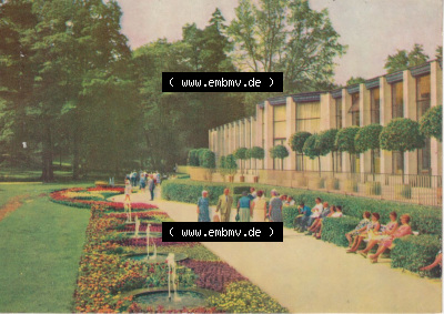 Dick-Foto-Verlag Erlbach I.V. aus Sammlung Staatsbad Bad Elster, An der Wandelhalle. Sammlung