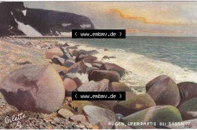 Ansichtskarten aus dem Deutschen Reich, Pommern, Insel Rügen 1910-1930, Aus Sammlung Rügen, Tucks Postkarte Rügen, Uferpartie... Sammlung
