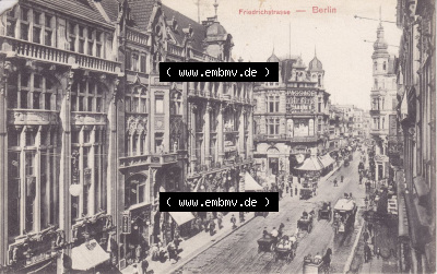 Ansichtskarten aus dem Deutschen Reich, Berlin-Mitte, Friedrichstrasse Berlin, Friedrichstrasse, Postkarte, Post Card (1) Sammlung