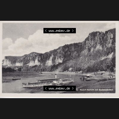 Ansichtskarten aus dem Deutschen Reich, Königreich Sachsen, Sächsische Schweiz, Kurort Rathen Basteiwänden Sächsische Schweiz (1) Sammlung