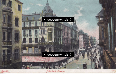 Ansichtskarten aus dem Deutschen Reich, Berlin-Mitte, Friedrichstrasse Berlin, Friedrichstrasse (1) Sammlung
