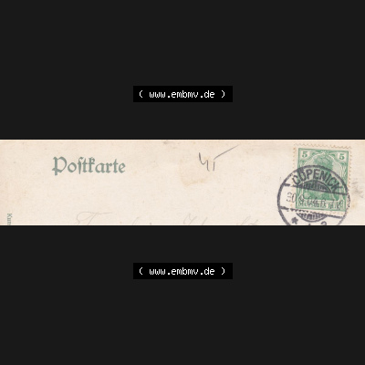 Ansichtskarten aus dem Deutschen Reich, Berlin-Tiergarten 1904, Partie im Tiergarten, Briefmarke mit Stempel von September 1904 (2) Sammlung