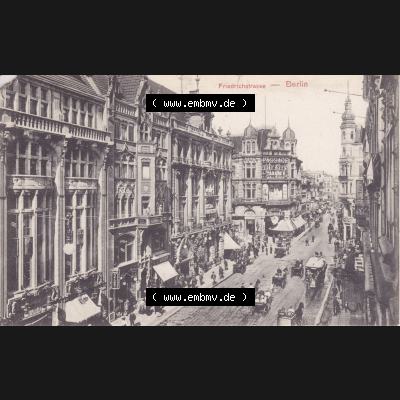Ansichtskarten aus dem Deutschen Reich, Berlin-Mitte, Friedrichstrasse Berlin, Friedrichstrasse, Postkarte, Post Card (1) Sammlung