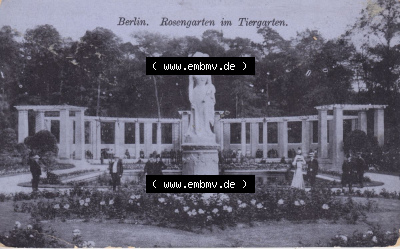 Ansichtskarten aus dem Deutschen Reich, Berlin-Tiergarten 1900-1930, ungelaufen, Rosengarten im Tiergarten, ungelaufen II (1) Sammlung