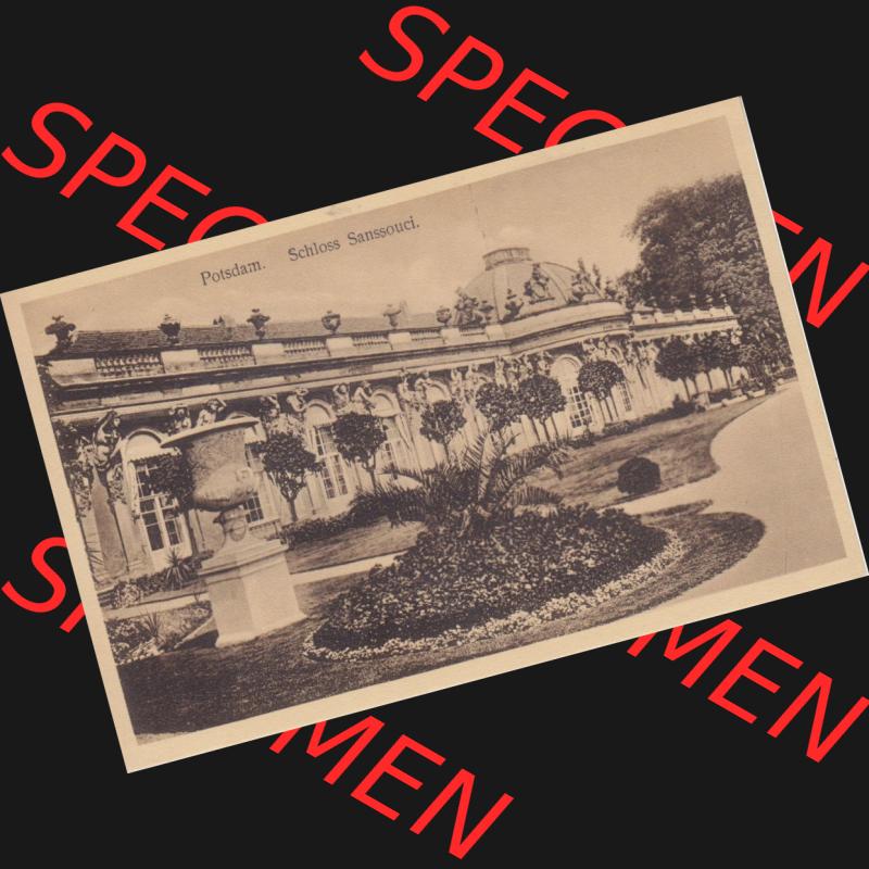 Ansichtskarten aus dem Deutschen Reich, Preußen, Provinz Brandenburg, Hauptstadt Potsdam, Sammlung von ca. 1911-1941, um 1911, Potsdam Schloss Sanssouci... Sammlung