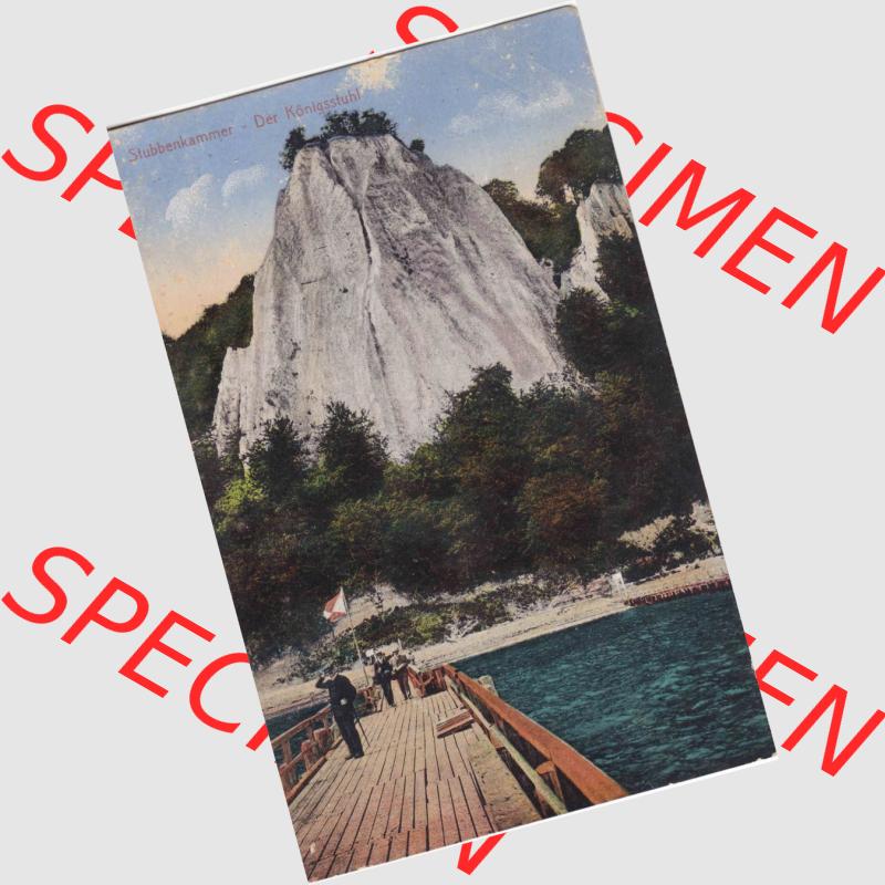 Ansichtskarten aus dem Deutschen Reich, Pommern, Insel Rügen 1910-1930, Aus Sammlung Rügen, 1913, Stubbenkammer, Königsstuhl (1) Sammlung